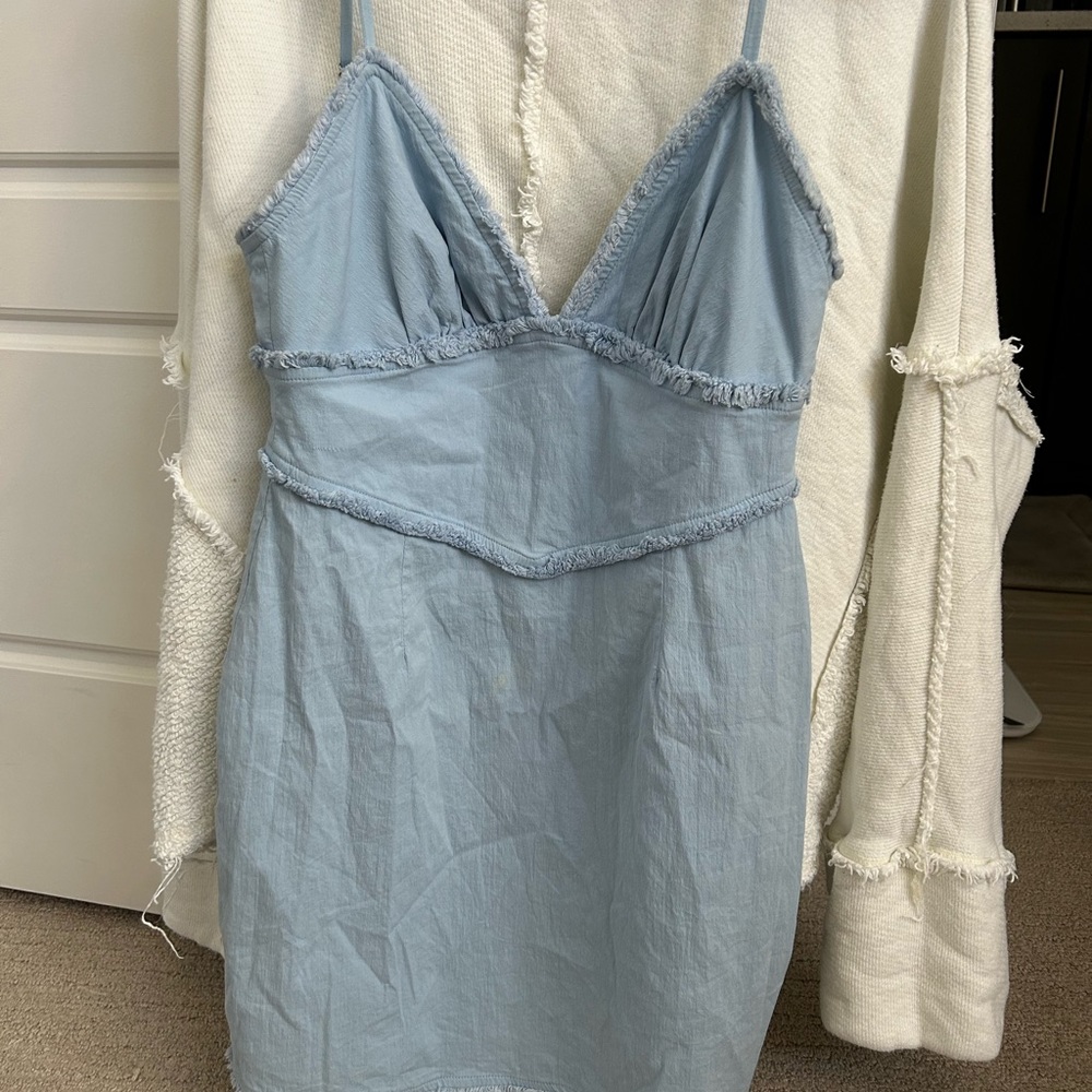 Xs blue tiger mist dress worn once